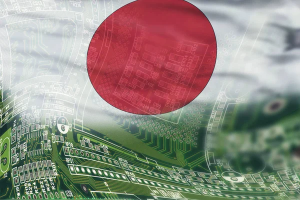 High Tech bakgrund av japan. — Stockfoto