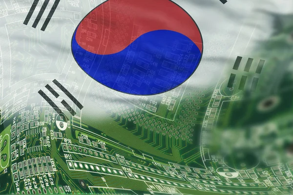 Hightech-Hintergrund Südkoreas.. — Stockfoto