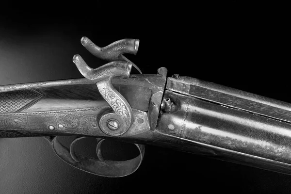 Closeup αντίκες κυνηγετικό όπλο. — Φωτογραφία Αρχείου