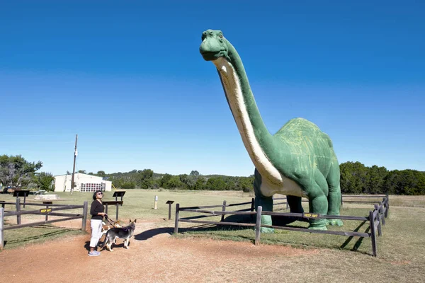 Dinosaur Valley op de Paluxy-rivier in Texas. — Stockfoto