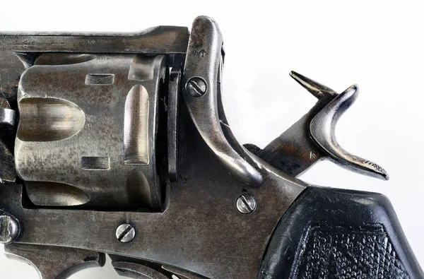 Антикварный пистолет со спиной . — стоковое фото
