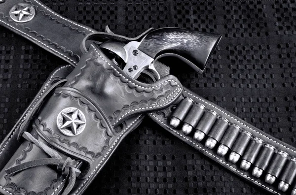 Cowboy 45 pistool en Holster. — Stockfoto