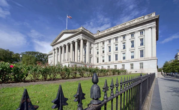 Das Gebäude Des Finanzministeriums Washington — Stockfoto