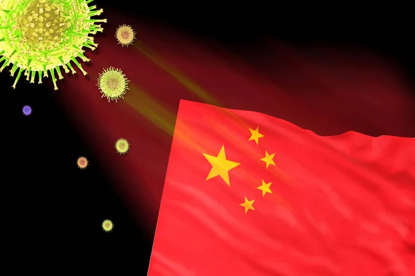 Éclosion du virus Wuhan en Chine . — Photo
