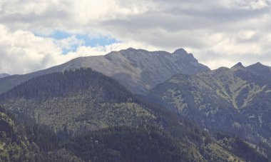 Tatras üzerinde Rusinowa glade üzerinden görüntülemek