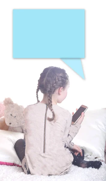 Young girl on chat — Stock Photo, Image
