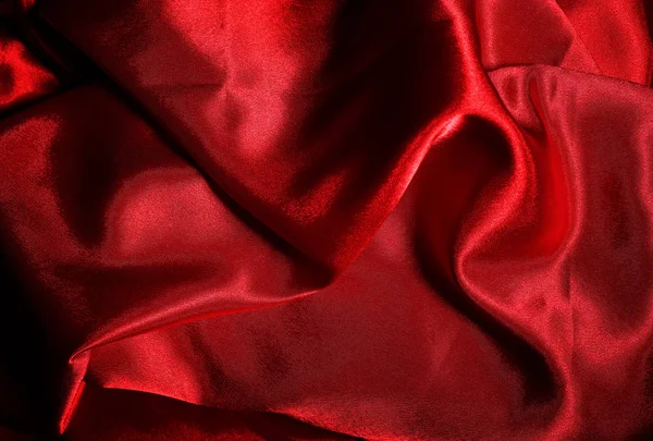 Velours rouge matériau satiné — Photo