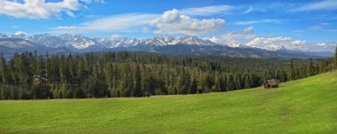 Güzellikler Polonya Tatra Dağları'nın görünümünü