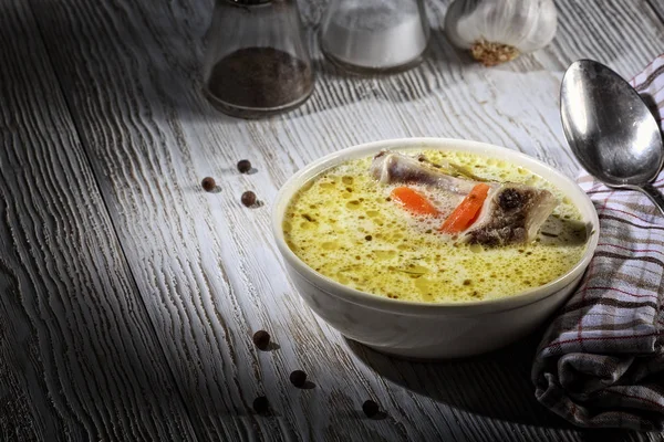 Deliziosa zuppa di cetrioli fatti in casa — Foto Stock