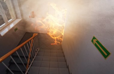 Yangın ve tahliye ofis binası