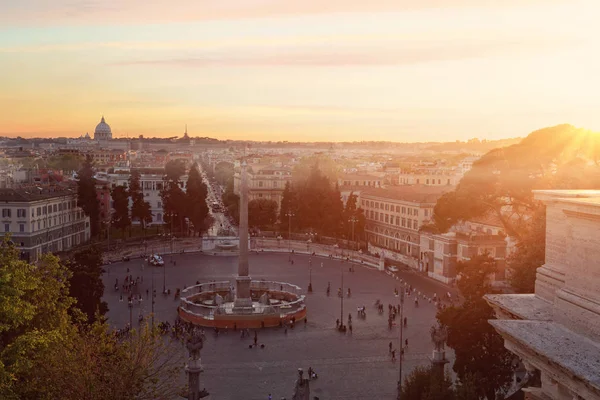 Veduta Roma Pomeriggio Sole — Foto Stock