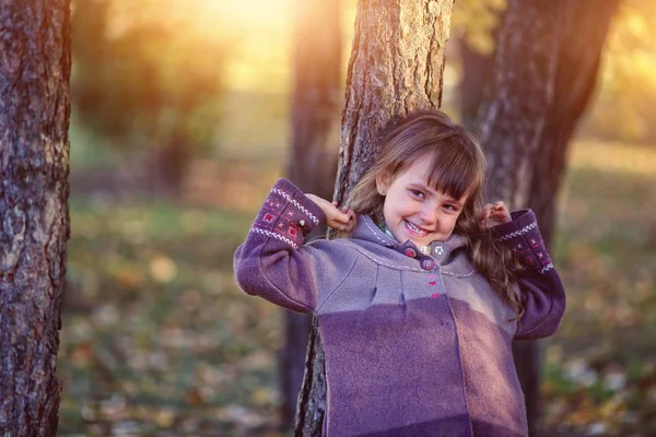 Portrait Young Girl Park — Stock Photo, Image