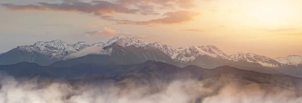 Vista Panorámica Las Montañas Tatra Invierno — Foto de Stock