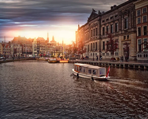 View Dutch Canals Amsterdam — Stock Photo, Image