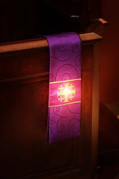 Glow Stole Cross Church — Stock Photo, Image