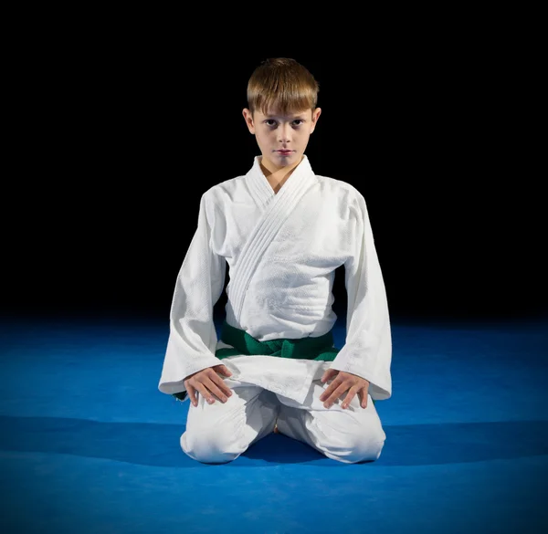 Boy martial arts fighter — Stock Photo, Image