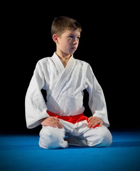 Boy martial arts fighter — Stock Photo, Image