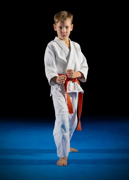 Boy martial arts fighter — Stock Photo, Image