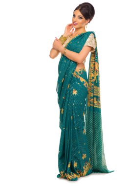 İzole genç Hintli kadın