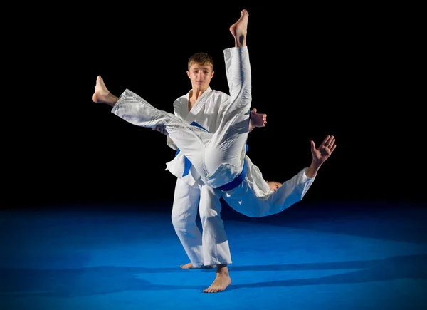 Children martial arts fighters — Stock Photo, Image