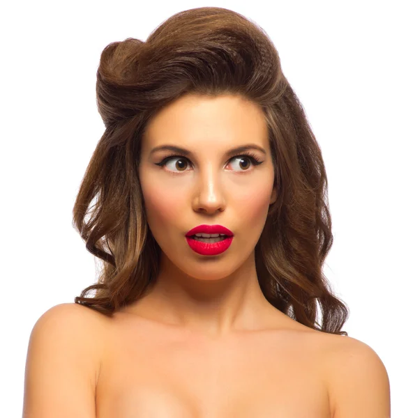 Pinup portrait of young woman — Stock Photo, Image