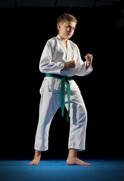 Boy martial arts fighter — Stock Photo, Image