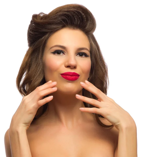 Pinup portrait of young woman — Stock Photo, Image