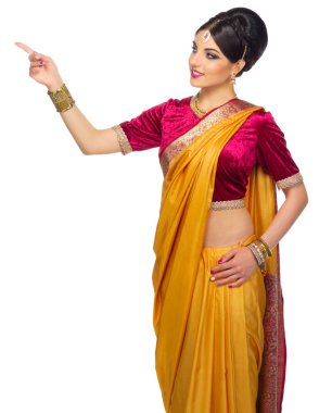 İzole genç Hintli kız