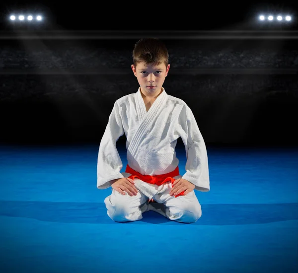 Jongen martial arts vechter — Stockfoto