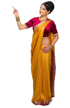 İzole genç Hintli kadın