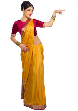 İzole genç Hintli kadın