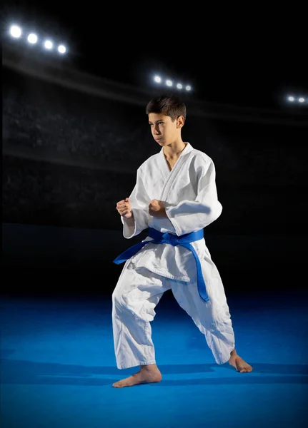 Boy martial arts fighter — Stock Photo, Image