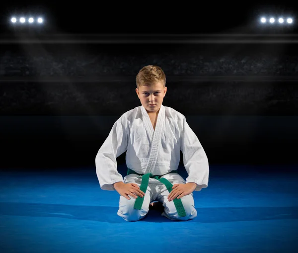 Niño luchador de artes marciales — Foto de Stock