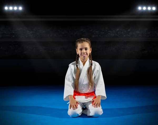 Chica luchadora de artes marciales — Foto de Stock