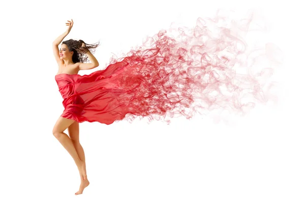 Mujer joven en el viento — Foto de Stock