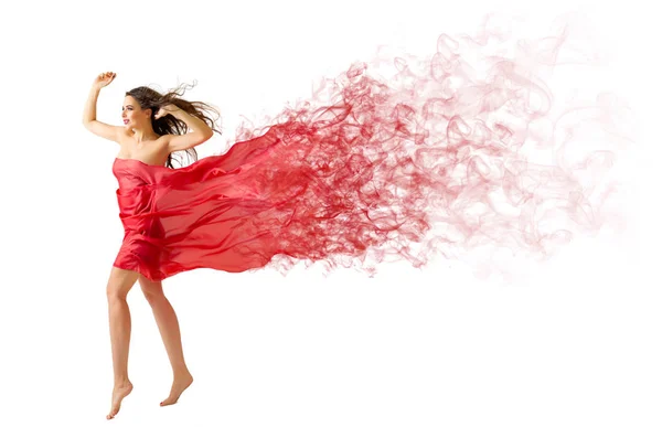 Mujer joven en el viento — Foto de Stock