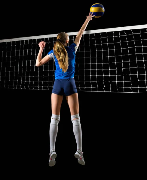 Jeune fille joueuse de volley — Photo