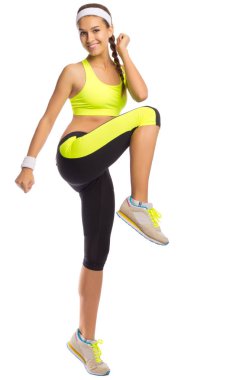 Sportif kadın izole