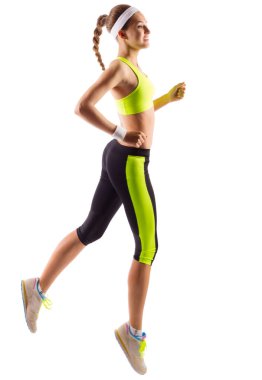 Sportif kadın izole