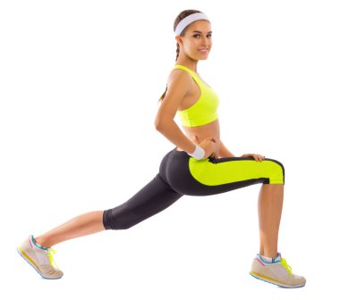 Sportif kadın izole