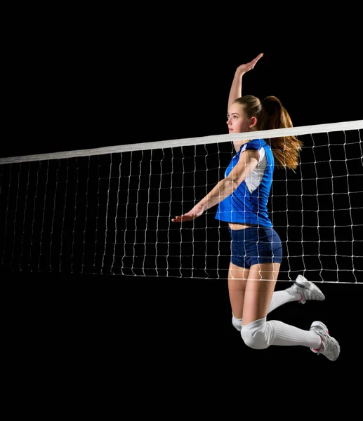 Jovem jogador de voleibol menina (sem bola ) — Fotografia de Stock