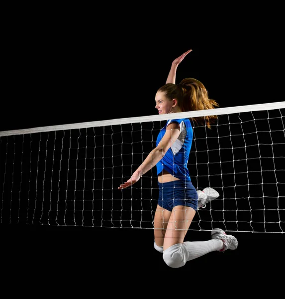 Jovem jogador de voleibol menina (sem bola ) — Fotografia de Stock