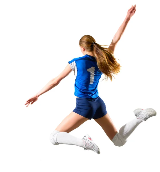 Young girl volleyball player (without ball) — Stock Photo, Image