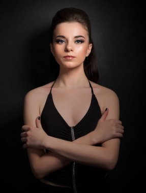 Kadın düşük anahtar portresi