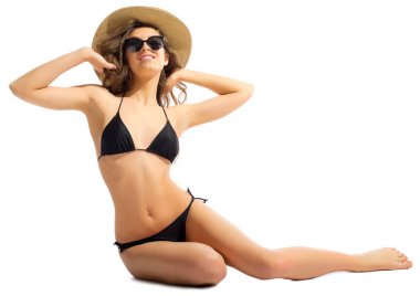 Bikinili genç kız.