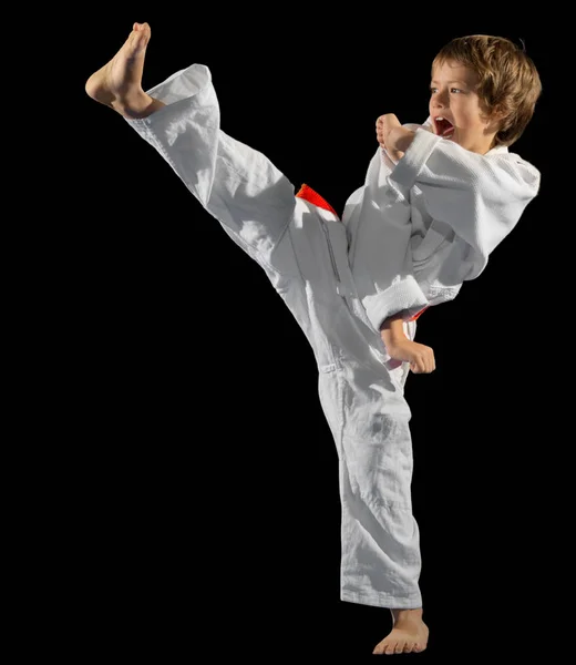 Jongen martial arts vechter — Stockfoto