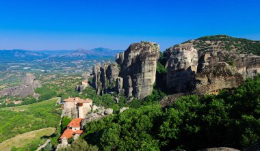 Sabah erken Meteora Dağları