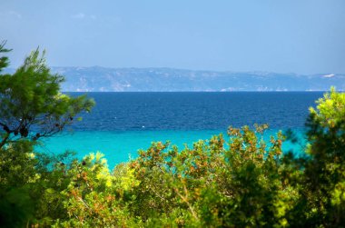 Deniz kıyısında açık gökyüzü altında