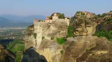 Meteora dağlar sabah