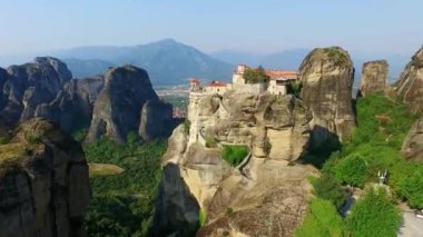 Meteora dağlar sabah